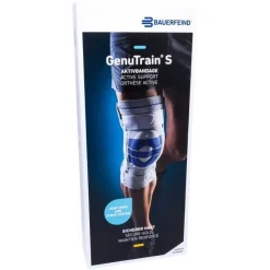 Genutrain S Pro Aktivbandage links Größe 5 titan, 1 St