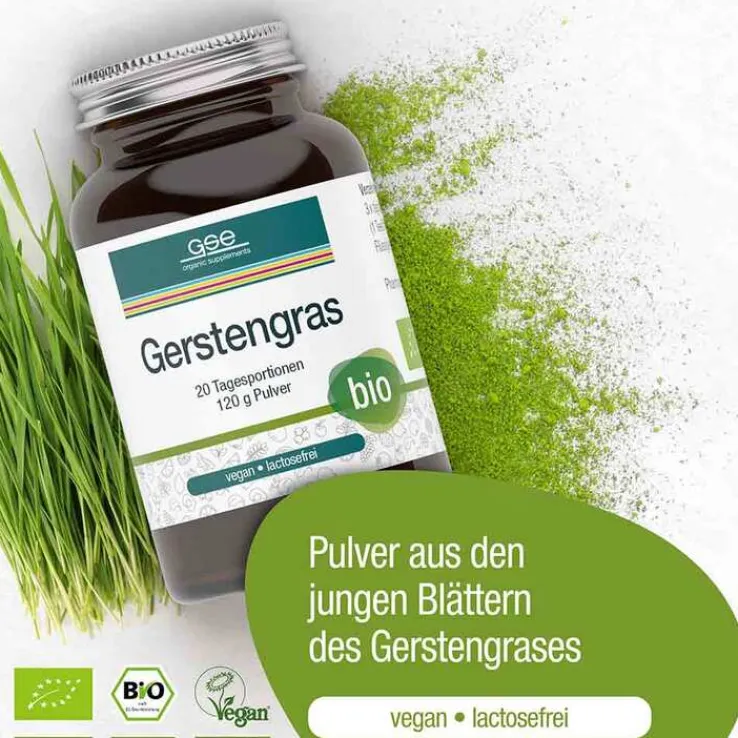 Gerstengras Bio Pulver, 120 g