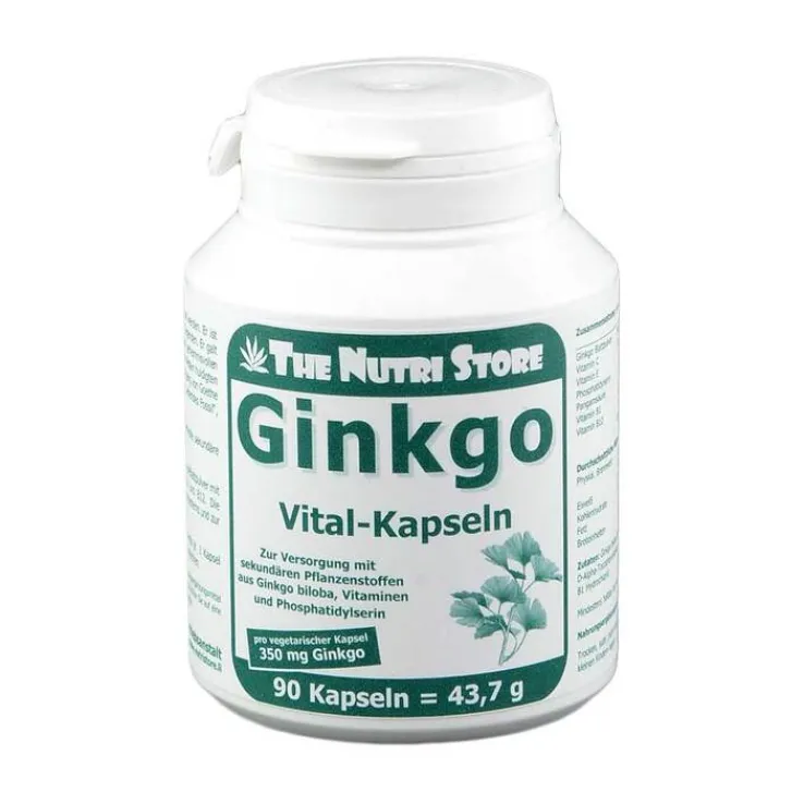 Ginkgo biloba 350 mg vegetarische Kapseln, 90 St
