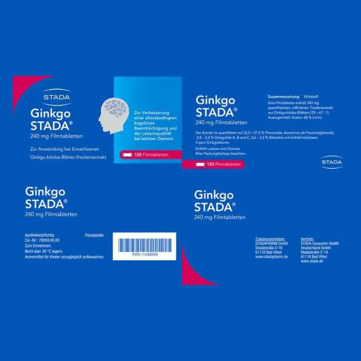 Ginkgo STADA® 240 mg Filmtabletten, 120 St