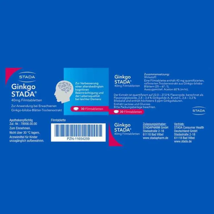 Ginkgo STADA® 40 mg Filmtabletten, 60 St