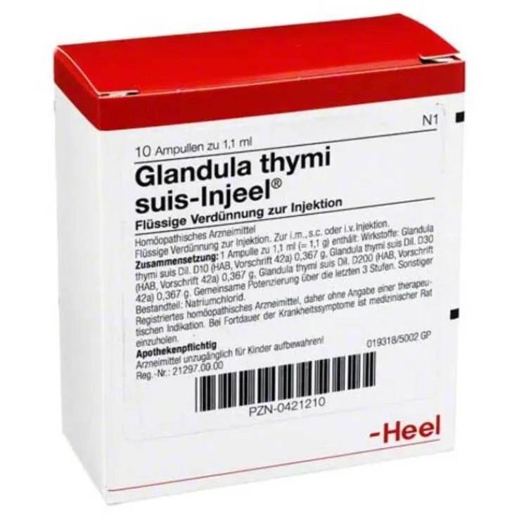 Glandula Thymi suis Injeel Ampullen, 10 St