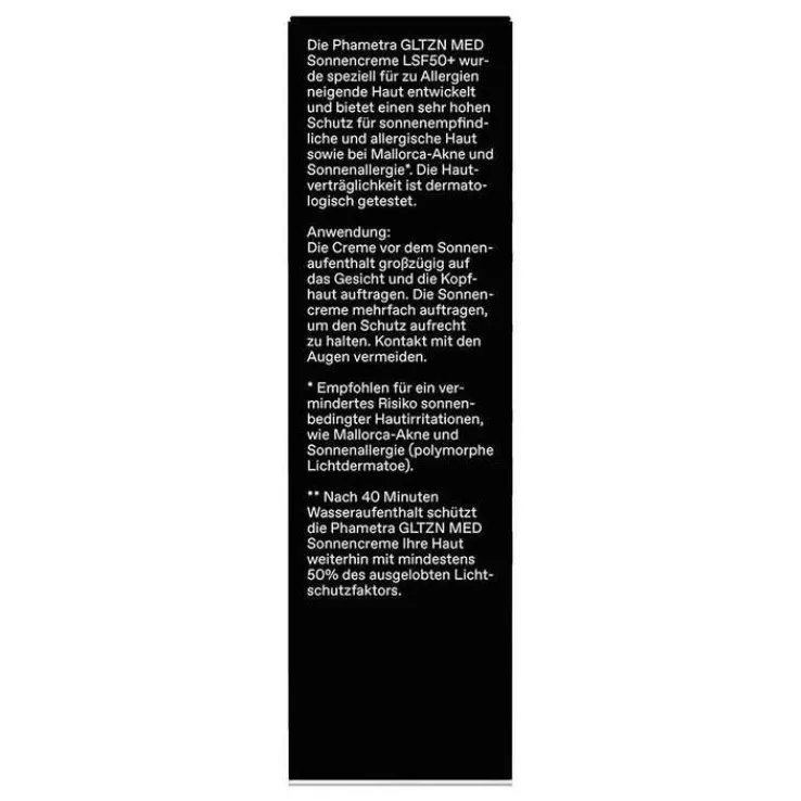 Gltzn Sonnencreme LSF 50 + , 50 ml