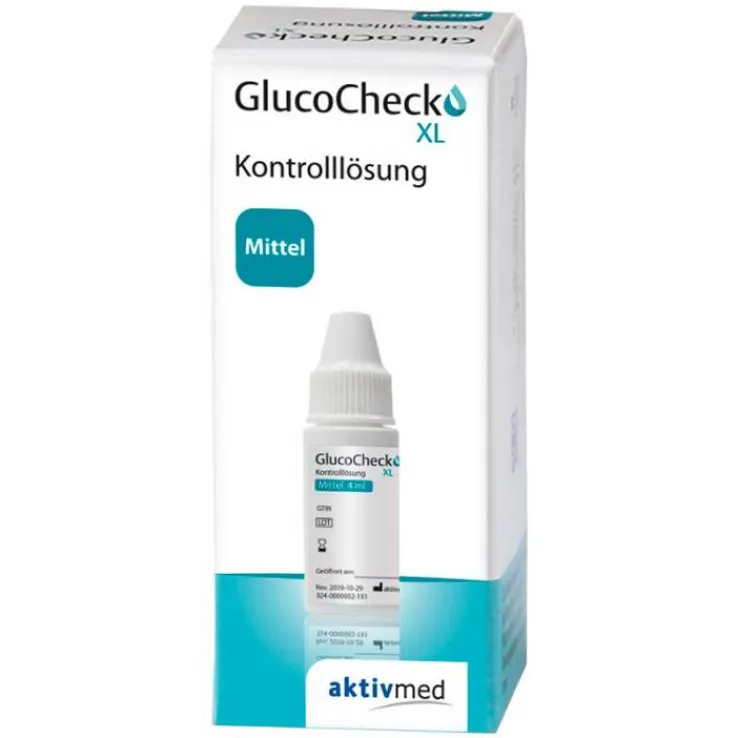 Gluco Check XL Kontroll Lösung mittel, 4 ml