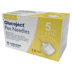 Glucoject Pen-Nadeln 31 Gx5 mm 0,25 mm, 100 St
