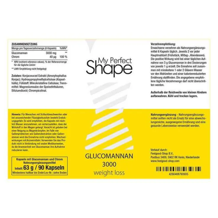 Glucomannan 3000 weight loss Kapseln, 90 St