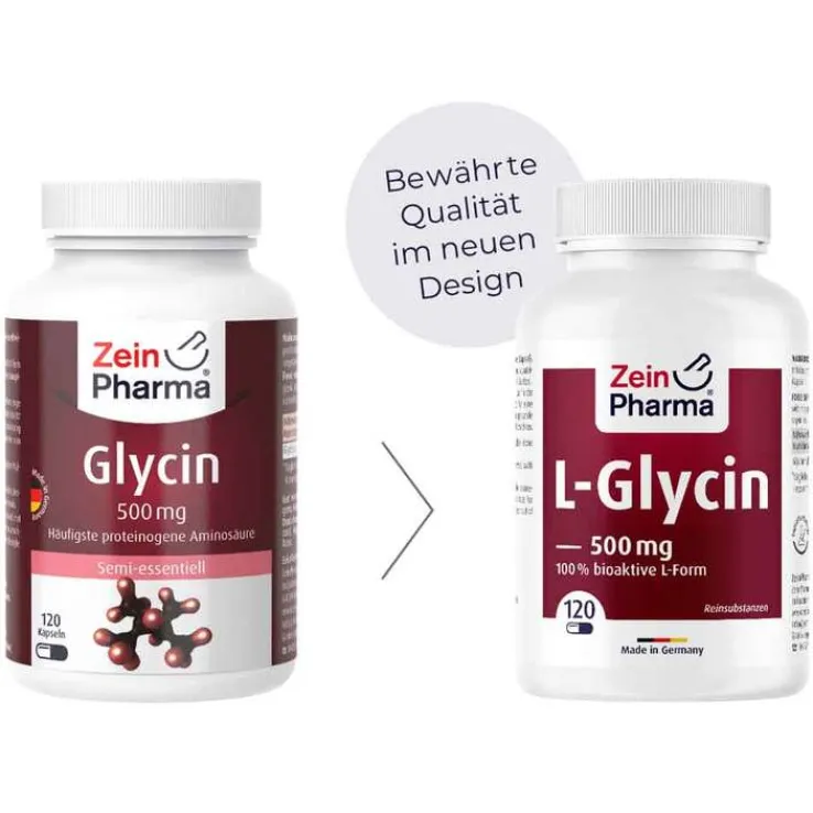 Glycin 500 mg in veg.HPMC Kapseln Zeinpharma, 120 St