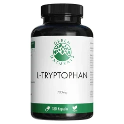 Green Naturals L-Tryptophan 700mg hochdosiert vegane Kapseln , 180 St