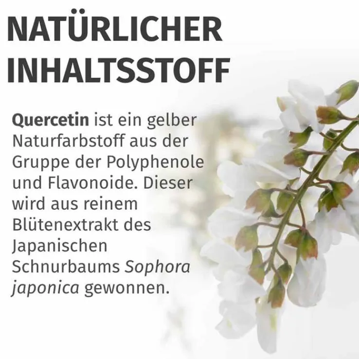 Green Naturals Quercetin 500 mg hochdosiert Kapseln , 180 St