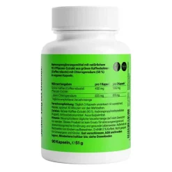 Grüner Kaffee Extrakt 450 mg Kapseln, 90 St