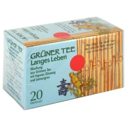 Grüner Tee + Ingwer + Ginseng Filterbeutel, 20 St