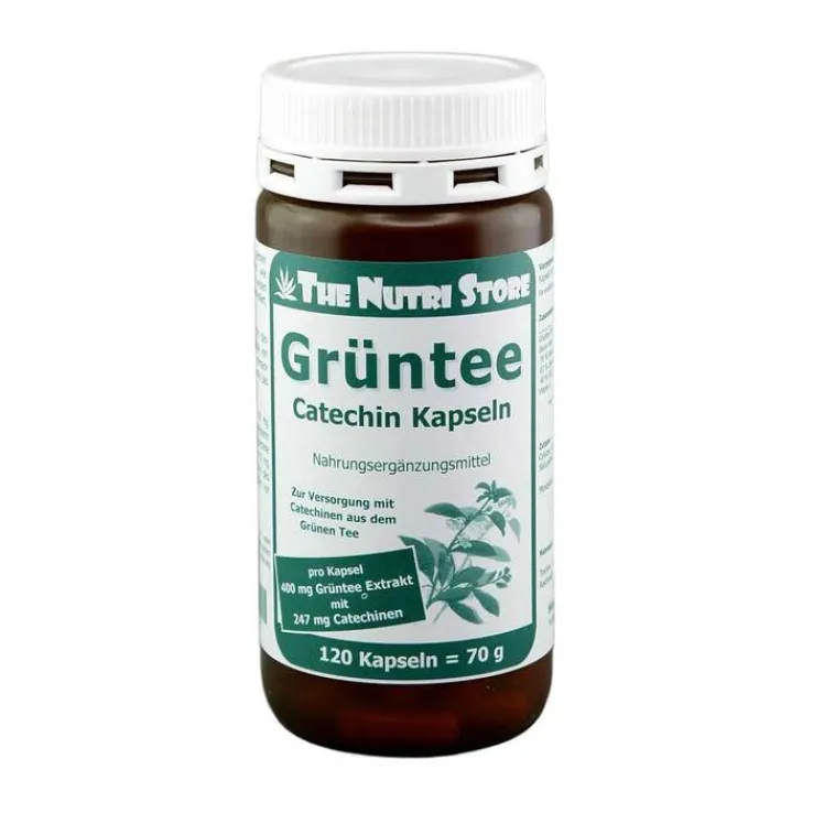 Grüntee 400 mg Catechin Kapseln, 120 St