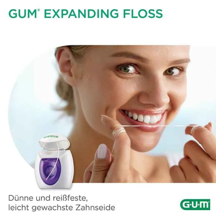 GUM Expanding Floss Flausch-Zahnseide, 30 m