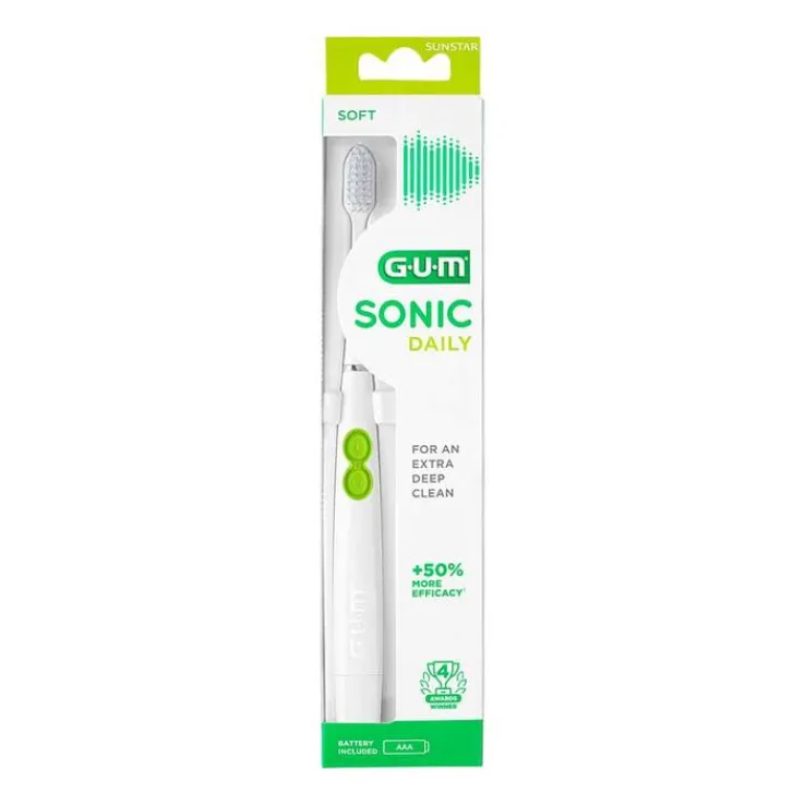 GUM Sonic Daily Schallzahnbürste weiß, 1 St