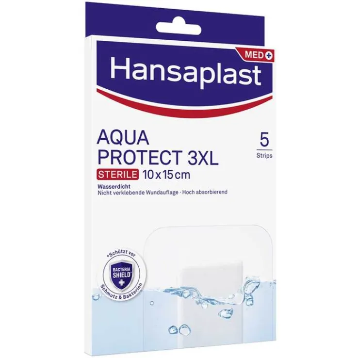 Hansaplast AQUA PROTECT 3XL Wundverband steril 10x15 cm, 5 St