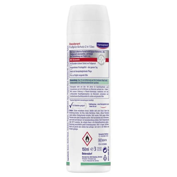 Hansaplast Fußpilz 2in1 Deo, 150 ml