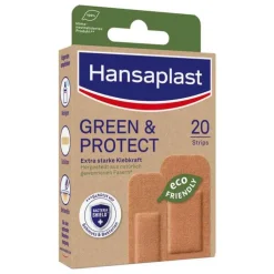 Hansaplast GREEN & PROTECT Pflasterstrips, 20 St