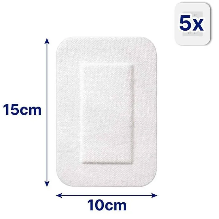 Hansaplast SENSITIVE 3XL Wundverband steril 10x15 cm, 5 St