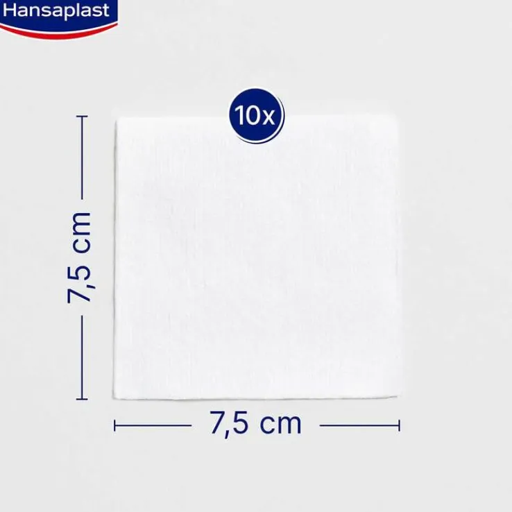 Hansaplast Soft Kompressen 7,5x7,5 cm steril, 5X2 St