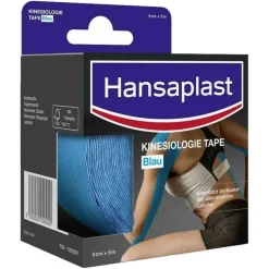 Hansaplast Sport Kinesiologie Tape 5 cm x 5 m blau, 1 St