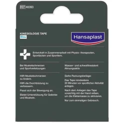 Hansaplast Sport Kinesiologie Tape 5 cm x 5 m blau, 1 St