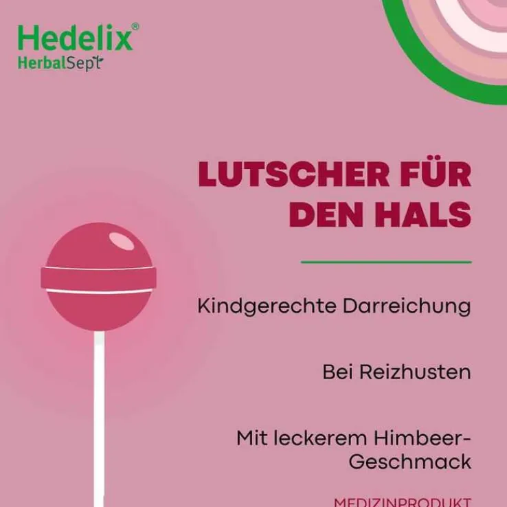 Hedelix Herbalsept Husten Lutscher Kids, 6 St