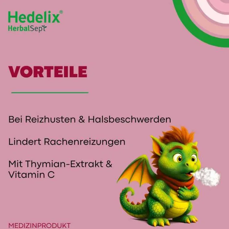 Hedelix Herbalsept Husten Lutscher Kids, 6 St