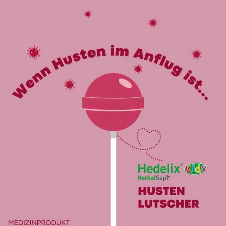 Hedelix Herbalsept Husten Lutscher Kids, 6 St