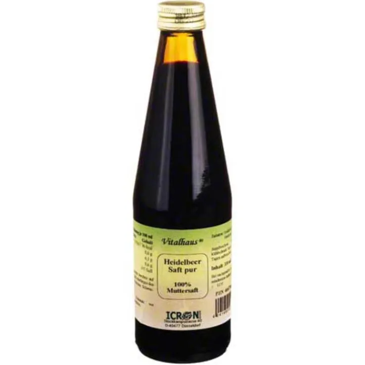 Heidelbeer Saft pur Vitalhaus, 330 ml