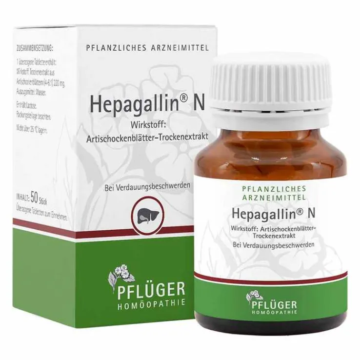 Hepagallin N Dragees, 50 St