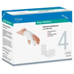 Höga Mubilast Fixierbinde 4cmx4m mit Cellophan, 1 St