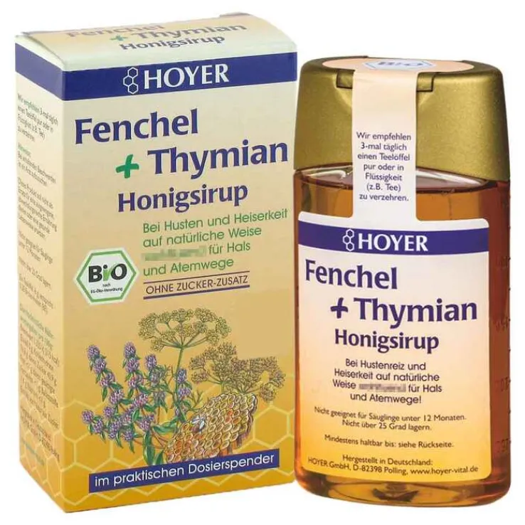 Hoyer Fenchel + Thymian Honigs, 250 g
