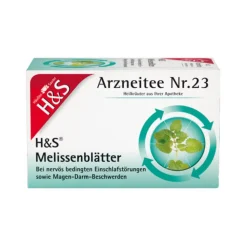 H&S Melissenblättertee Filterbeutel, 20X1.5 g