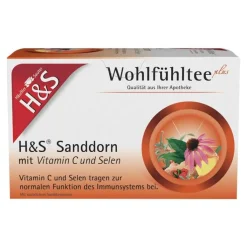 H&S Sanddorn mit Vitamin C und Selen Filterbeutel, 20X2.5 g