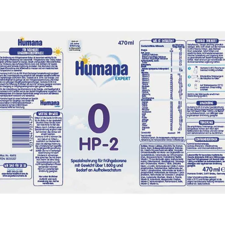 Humana 0-HP-2 Expert trinkfertig, 470 ml