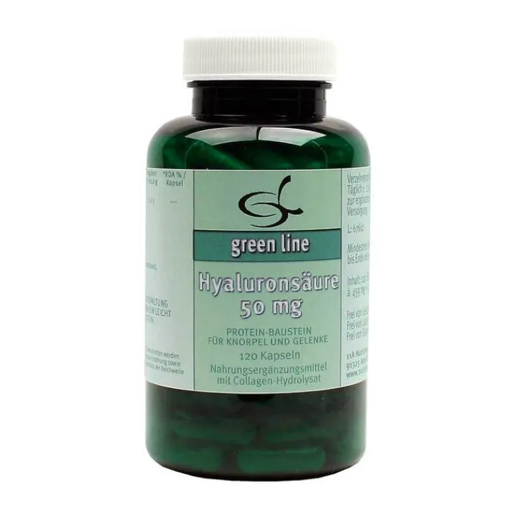 Hyaluronsäure 50 mg Kapseln - green line, 120 St