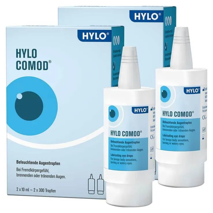 HYLO COMOD Augentropfen , 2x 2x10 ml
