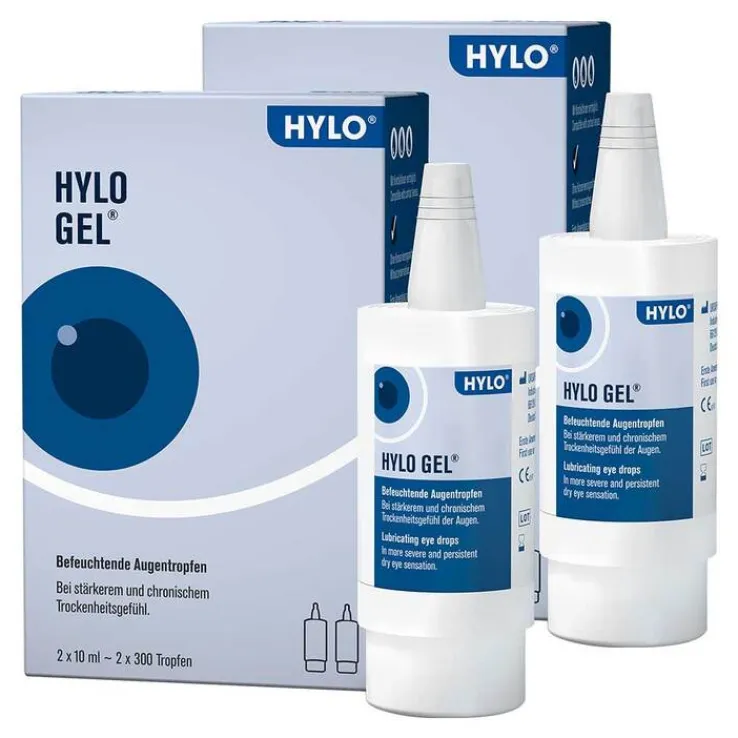 HYLO GEL Augentropfen, 2x 2x10 ml