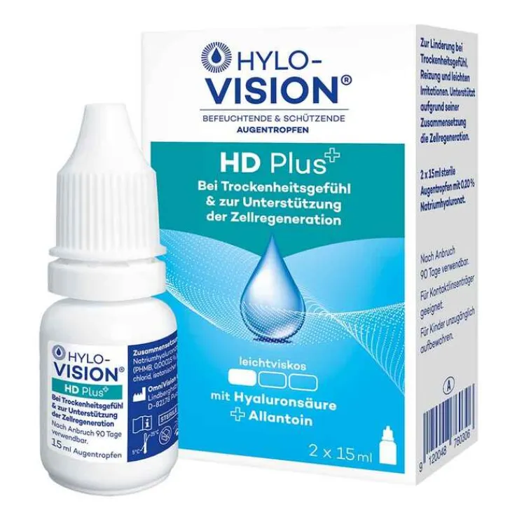 Hylo-Vision HD Plus Augentropfen, 2X15 ml
