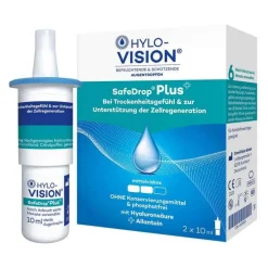 HYLO-VISION® SafeDrop® Plus Augentropfen, 2X10 ml