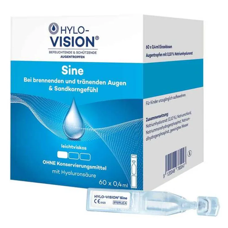 HYLO-VISION® Sine Einzeldosispipetten, 60X0.4 ml