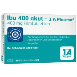 Ibu 400 akut – 1 A Pharma® Filmtabletten, 50 St
