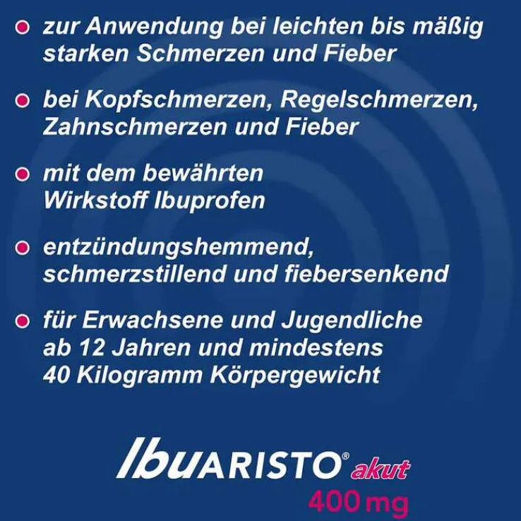 IbuARISTO akut 400 mg Filmtabletten, 50 St