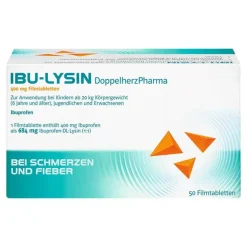 IBU-LYSIN DoppelherzPharma 400 mg Filmtabletten, 50 St