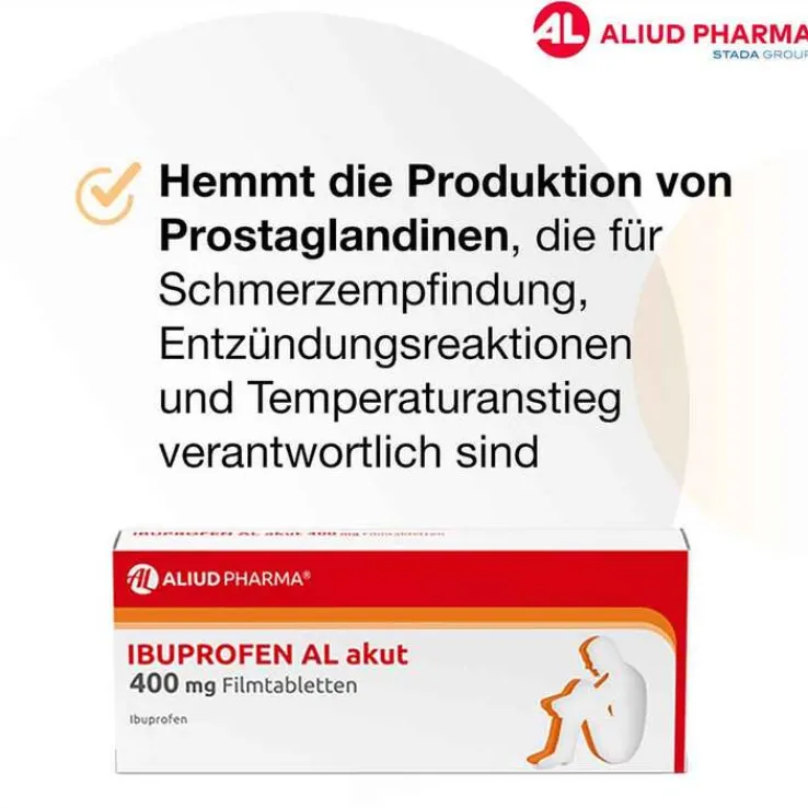 IBUPROFEN AL akut 400 mg Filmtabletten, 50 St
