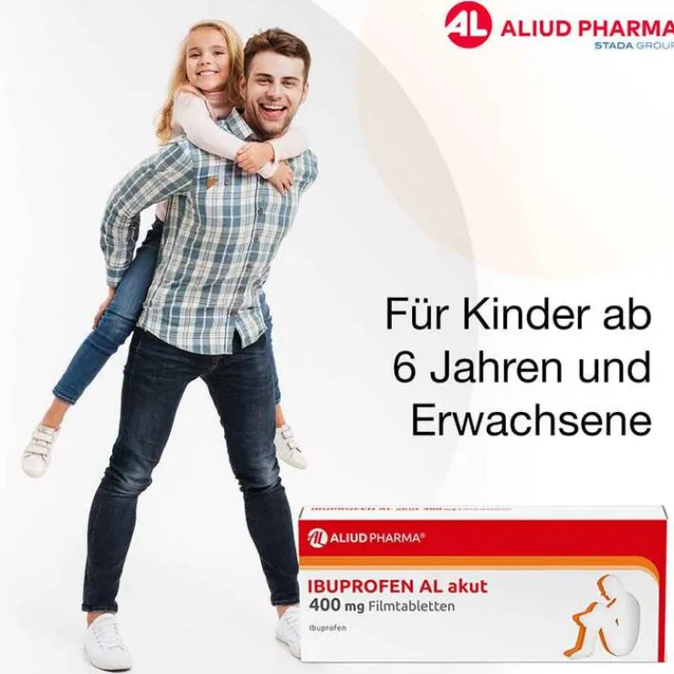 IBUPROFEN AL akut 400 mg Filmtabletten, 10 St