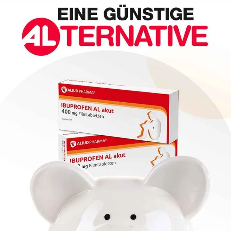 IBUPROFEN AL akut 400 mg Filmtabletten, 10 St