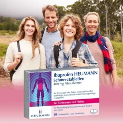 Ibuprofen HEUMANN Schmerztabletten 400 mg, 20 St