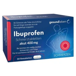 Ibuprofen Schmerztabletten 400 mg Filmtabletten, 30 St