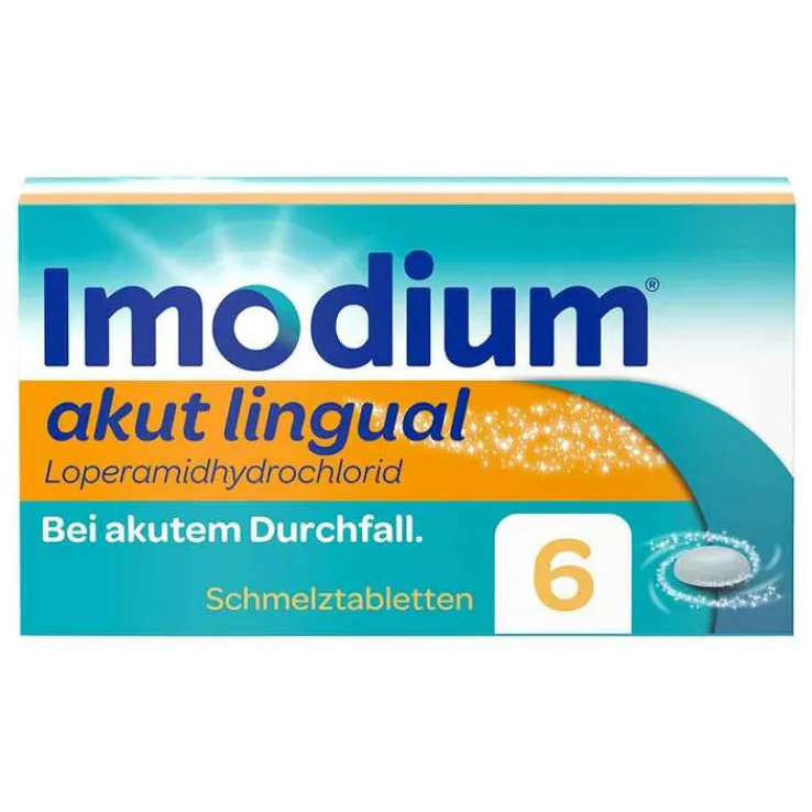 Imodium akut lingual – Soforthilfe bei akutem Durchfall, 6 St